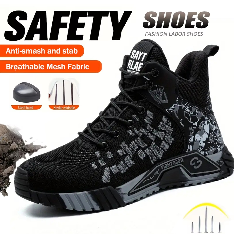 Men Accessories To Wear - Wear Resistant Durable Steel Toe Work