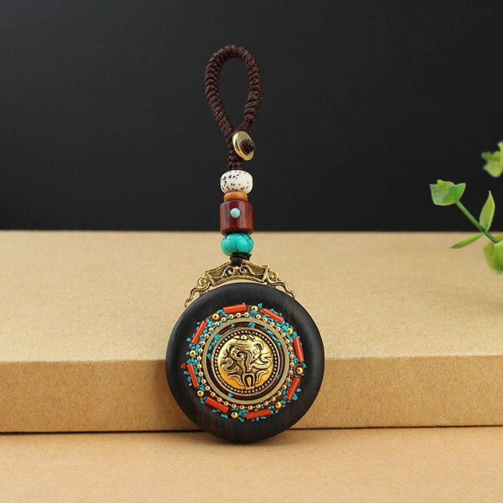 Men Accessories Nepal - Ethnic Style Ebony Wood Car Keychain