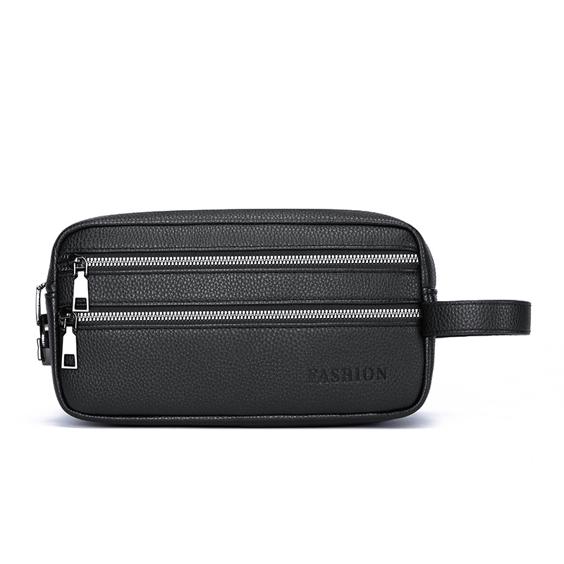 Men Accessories Wrist - Vintage Men Hand Clutch Bag Multi‑Layer