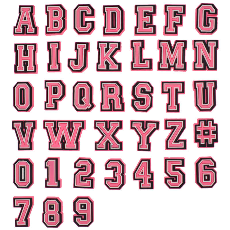 Pink Letter Shoe Charms for Cr - Men'S Accessories Crocs review and price