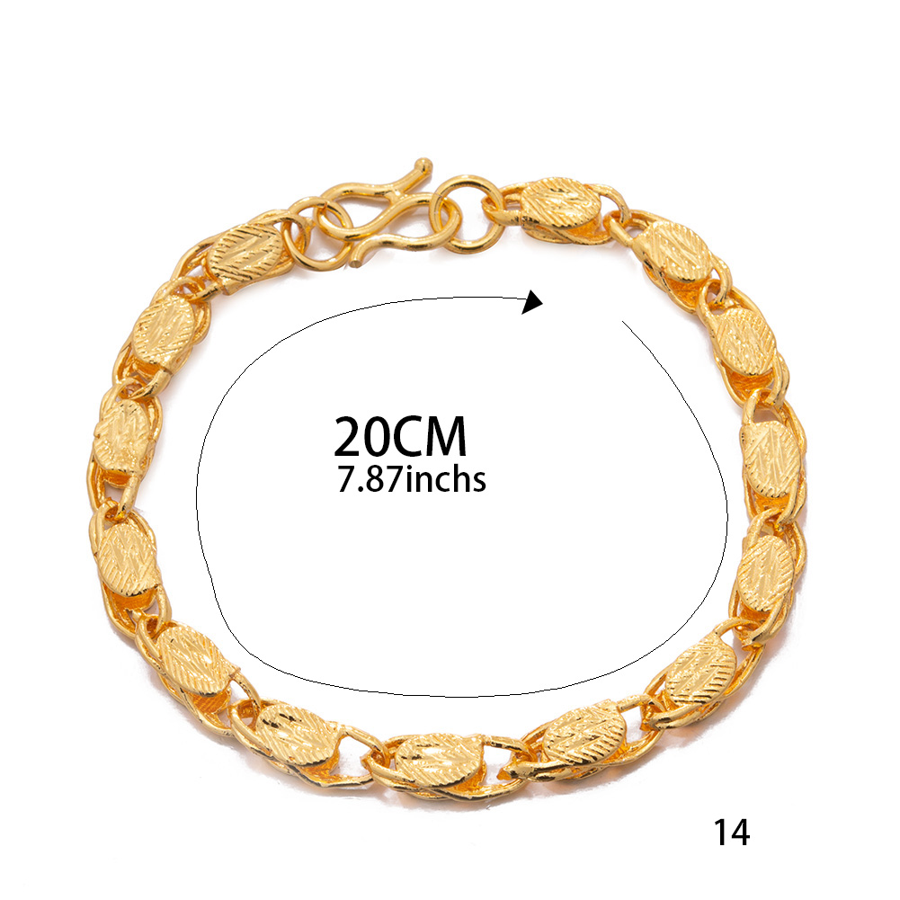 20CM Trendy Gold Color Men Bra - Men'S Accessories Dubai review and price