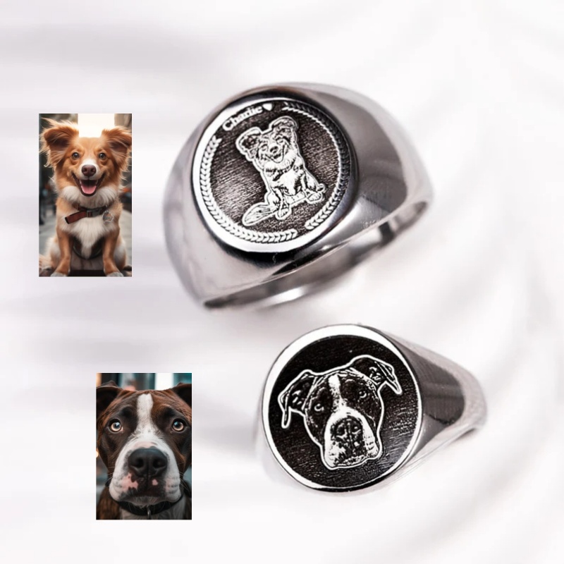 Custom Engrave Photo Signet Ri - Men Accessories Wholesale review and price