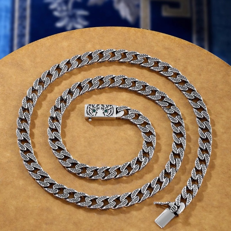 Bold Tiger Print Cuban Chain f - Men'S Accessories Instagram review and price