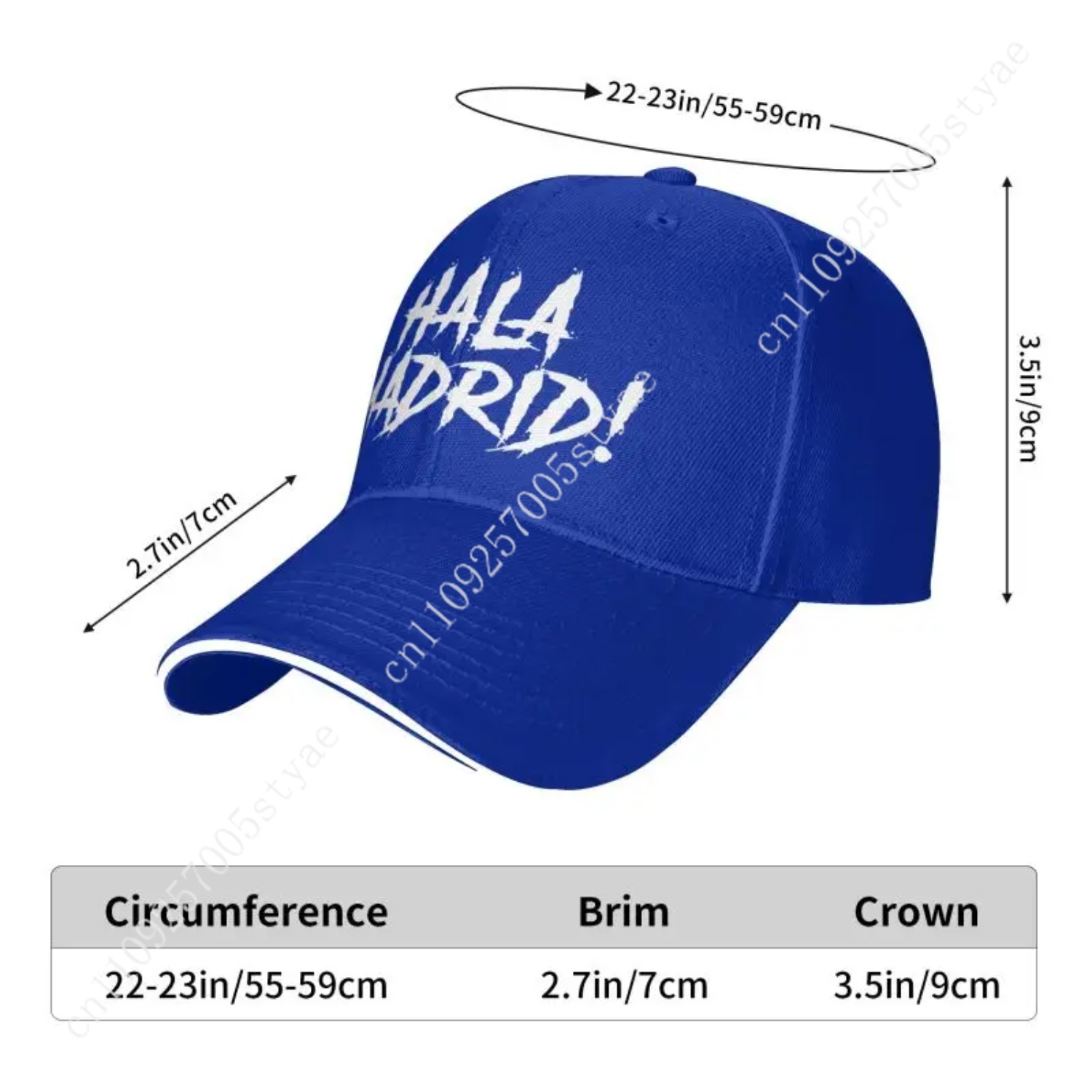 Hala Madrid Letters Print Sand - Hat Snapback Cap review and price