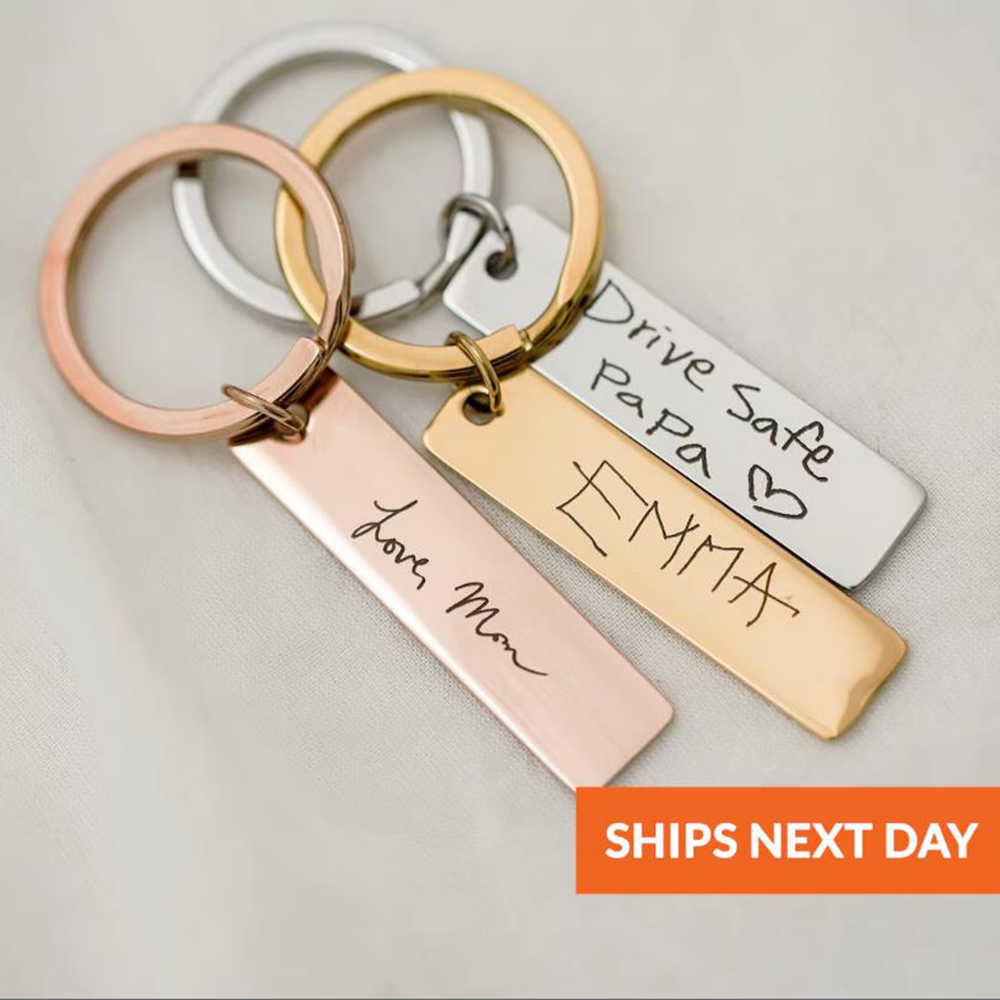 Actual handwritten key chain,  - Men'S Accessories Gift Ideas review and price