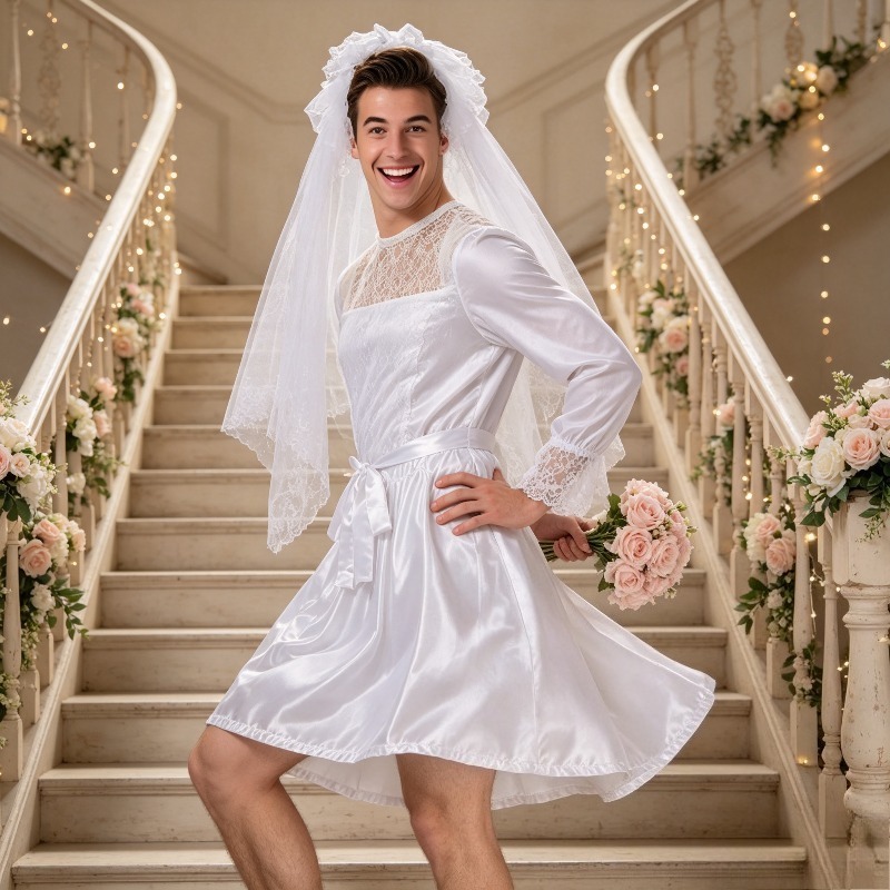 Halloween Men Bride Costume Se - Men'S Suit Accessories review and price