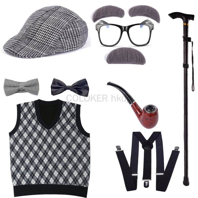 Halloween Festival Old Man Cos - Men'S Suit Accessories review and price