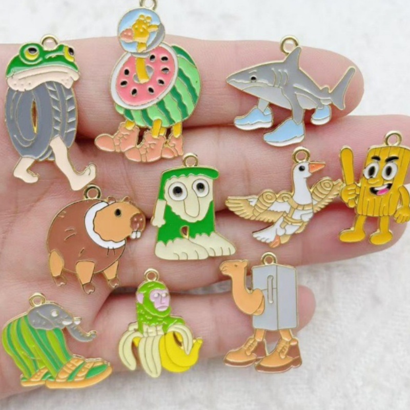 10pcs Creative Alloy Drip Oil  - Men Accessories Pendant review and price