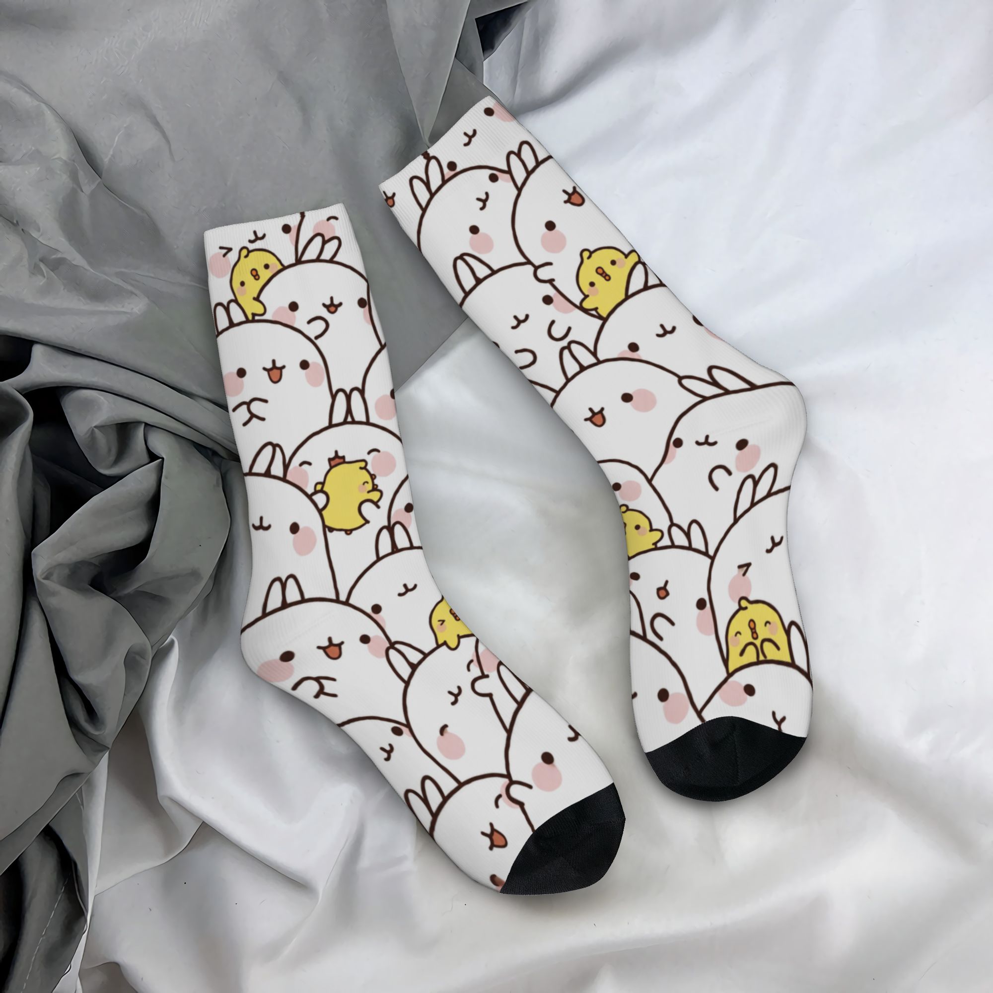 Men Women Molang cartoon Socks - Men'S Accessories Best review and price