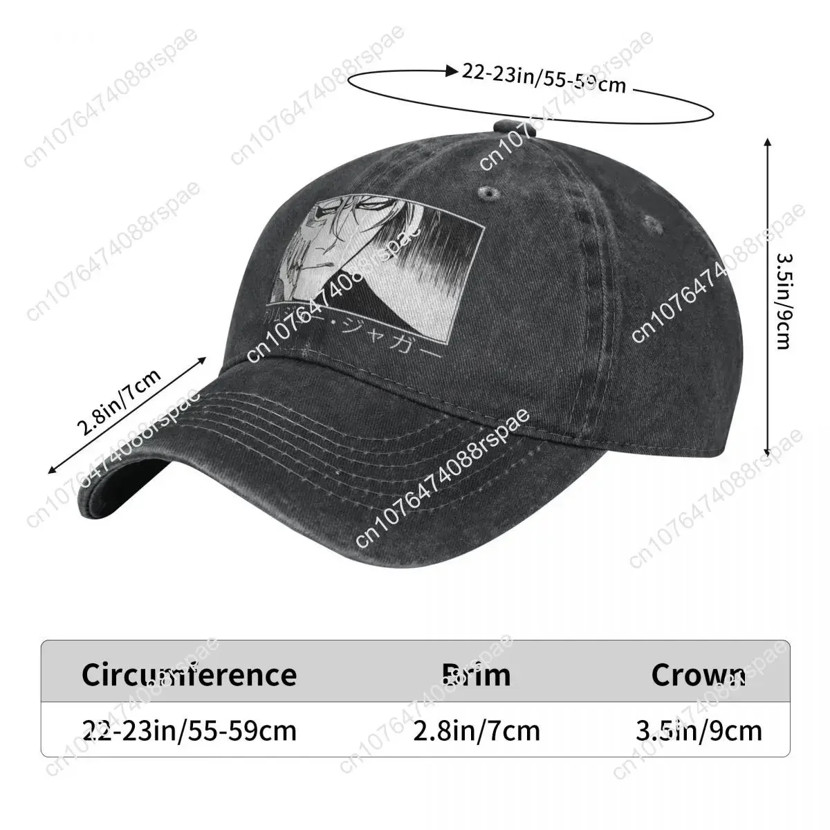 Washed Men's Baseball Cap Grim - Hat Snapback Cap review and price