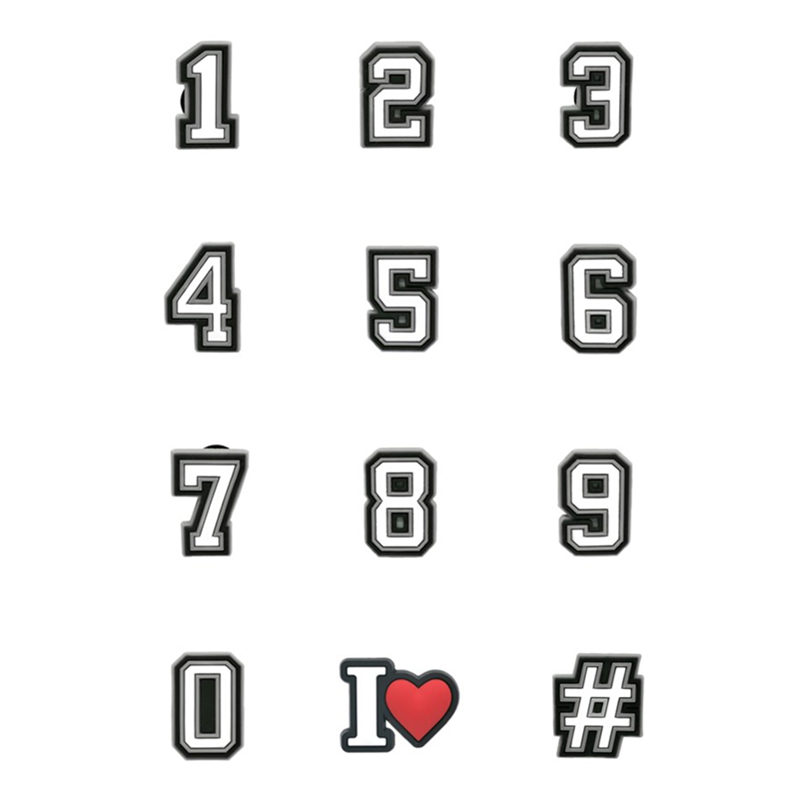 1pcs PVC Number Shoe Charms fo - Men'S Accessories Crocs review and price